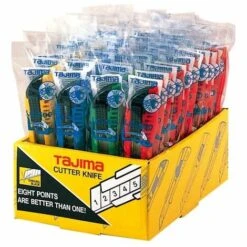 TAJIMA Cutter 18 Mm, Mit Raedchen, 3 Klingen, 4-farbig, 40 Stk. Im Display