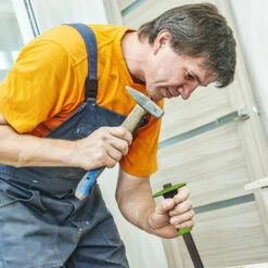 RELAXDAYS 2 X Flachmeißel Mit Handschutz, Präziser Putzmeißel, 35mm Fliesen Meißel, Stahl & Gummi, 29 Cm Lang, Grün/schwarz -Schneidwerkzeug US Store 15059653 5