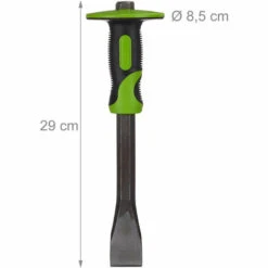 RELAXDAYS 10 X Flachmeißel Mit Handschutz, Präziser Putzmeißel, 35mm Fliesen Meißel, Stahl & Gummi, 29 Cm Lang, Grün/schwarz -Schneidwerkzeug US Store 15059659 4