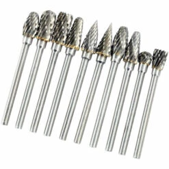 ASUPERMALL Elektrische Schleifzubehor 10Pcs 0.12 * 0.24Inch Wolframstahl-Karbid-Fraser Fur Rotary Burr-Werkzeug-Set Cnc-Stich -Schneidwerkzeug US Store 23127179 5