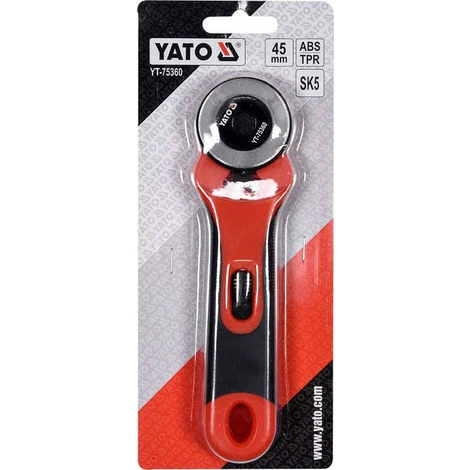 YATO Rollmesser Rollschneider Rotationmesser Roll-Schere Schneider Buchbinder Schneiden Trennen Basteln Stoff Papier Pappe ø 45 Mm 4 YATO Rollmesser Rollschneider Rotationmesser Roll-Schere Schneider Buchbinder Schneiden Trennen Basteln Stoff Papier Pappe ø 45 Mm – Bild 4
