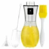 ABCRITAL Gifort Öl Sprayer, Ölsprüher Ölspender Mit Gratis Tube Bürste Und Trichter Öl Sprühflasche Auslöser Für BBQ Brot Backen Küche Kochen (200ML)