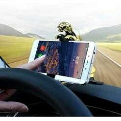 ABCRITAL Handyhalterung Auto Car Leopard Dashboard Telefonhalter 360-Grad-Telefonhalterung Clip GPS-Ständerhalterung Einfacher Clip -Schneidwerkzeug US Store 34600108 5