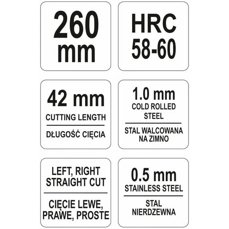 Blechschere Kreisschneidend 260 Mm Rot YATO 2 Blechschere Kreisschneidend 260 Mm Rot YATO – Bild 2