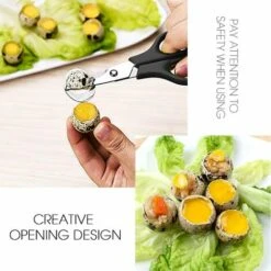 Wachteleierscher Wachteleier Schere Edelstahl Wachteleiöffner Eierschalenöffner Für Zuhause, Küche, Restaurant 2 Stück (Grün Und Schwarz) SOEKAVIA -Schneidwerkzeug US Store 37155245 3