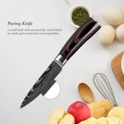 ASUPERMALL Gemusemesser 4 Zoll Professioneller Kuchenmesser Schaler Edelstahl Messerschneider Mit Ergonomischem Griff Fur Die Kuche -Schneidwerkzeug US Store 37627186 3