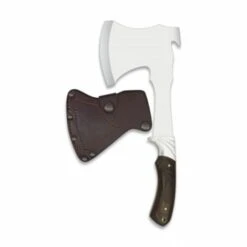 MARTINEZ ALBAINOX Albainox Jagdaxt, Mango CNC-dekoriertes Stempelbeil, Größe 29 Cm, Laienhäuter, Mit Lederscheide