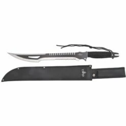 Machete Rohrschneider Third H0063BK Stahlklinge 420 47 Cm, Mango Schwarzes Geflochtenes Seil Und Nylonmantel