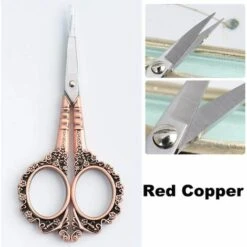 BARES 1 Packung Maniküre-Tools Vintage Pflaumen-Schere European Simple Style Stilvolle Schere Multifunktionale Nagelschere Edelstahl (Kupfer) -Schneidwerkzeug US Store 39639234 3