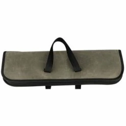 ASUPERMALL Messertasche (4 Steckplatze), Canvas Kochmesser-Rolltasche Mit Haltbaren Griffen, Tragbare Wasserdichte Messertasche Messertasche - Modell: Armeegrun