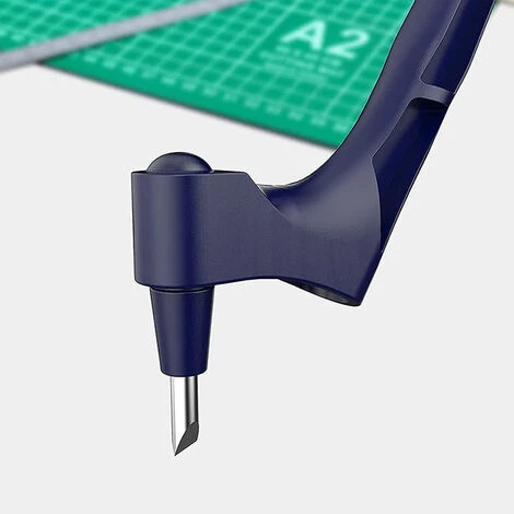 ASUPERMALL Edelstahl-Bastelmesser Prazisions-Handwerks-Schneidwerkzeuge 360-Grad-rotierende Klinge Handheld-Cutter Mit 30°-Klinge Fur Hobby-Kunsthandwerk-Scrapbook 3 ASUPERMALL Edelstahl-Bastelmesser Prazisions-Handwerks-Schneidwerkzeuge 360-Grad-rotierende Klinge Handheld-Cutter Mit 30°-Klinge Fur Hobby-Kunsthandwerk-Scrapbook – Bild 3