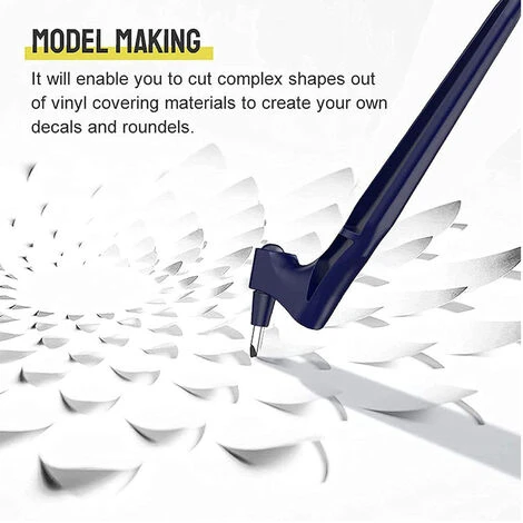 ASUPERMALL Edelstahl-Bastelmesser Prazisions-Handwerks-Schneidwerkzeuge 360-Grad-rotierende Klinge Handheld-Cutter Mit 30°-Klinge Fur Hobby-Kunsthandwerk-Scrapbook 4 ASUPERMALL Edelstahl-Bastelmesser Prazisions-Handwerks-Schneidwerkzeuge 360-Grad-rotierende Klinge Handheld-Cutter Mit 30°-Klinge Fur Hobby-Kunsthandwerk-Scrapbook – Bild 4