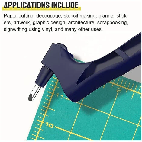 ASUPERMALL Edelstahl-Bastelmesser Prazisions-Handwerks-Schneidwerkzeuge 360-Grad-rotierende Klinge Handheld-Cutter Mit 30°-Klinge Fur Hobby-Kunsthandwerk-Scrapbook 5 ASUPERMALL Edelstahl-Bastelmesser Prazisions-Handwerks-Schneidwerkzeuge 360-Grad-rotierende Klinge Handheld-Cutter Mit 30°-Klinge Fur Hobby-Kunsthandwerk-Scrapbook – Bild 5