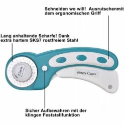 Das ILoveMilan Rotary Knife Kit Mit Austauschbaren Klingen Eignet Sich Hervorragend Zum Nähen, Stoffschneiden, Papierschneiden, Lederschneiden Usw. Sehr Gut Geeignet Für Handwerker, Schneider Etc. Grün -Schneidwerkzeug US Store 43251075 3