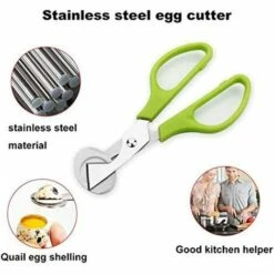 LANGRAY 2-teilige Wachtelschere, Eierschalen-Schneideschere, Edelstahl-Wachtel-Eierschalenschere Zum Schneiden Von Eiern, Wachteleiern Und Anderen Eiern -Schneidwerkzeug US Store 52042422 5