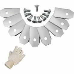 LangRay 45 X Titan-Messerklingen Für Alle Husqvarn® Automower®/Yardforce/Gardena Mähroboter (3g - 0,75mm) Inkl. 45 Schrauben - Diese Ersatzklinge Ist Geeignet Für 105, 310, 315, 320, 420, 430x, R40i Und Viele Mehr -Schneidwerkzeug US Store 54913967 5