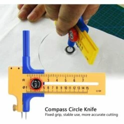 QERSTA Einstellbares Kompass-Cutter Circle Cutter Messer Für Papier/Folie/Leder/Handwerk Compass Circle Cutter -Schneidwerkzeug US Store 54919735 5