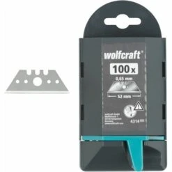 WOLFCRAFT 100 Profi Trapezklingen 0,65x52mm 7 WOLFCRAFT 100 Profi Trapezklingen 0,65x52mm -Schneidwerkzeug US Store 55655265 4