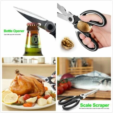 Küchenschere Schwarz FUIENKO 2 Küchenschere Schwarz FUIENKO – Bild 2