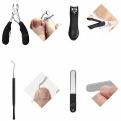 Nagelfeilensetschwarze Farbe FUIENKO -Schneidwerkzeug US Store 56420523 3