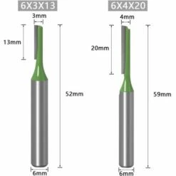 BF 7 Gerade Oberfräser Mit 6 Mm Schaft, Hartmetallbestückte Holzbearbeitungswerkzeuge, Holzbearbeitungswerkzeuge Fräser -Schneidwerkzeug US Store 56427451 3