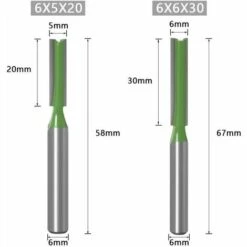 BF 7 Gerade Oberfräser Mit 6 Mm Schaft, Hartmetallbestückte Holzbearbeitungswerkzeuge, Holzbearbeitungswerkzeuge Fräser -Schneidwerkzeug US Store 56427451 4