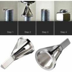 OYLDA Silberfarbener Hochgeschwindigkeits-Edelstahl-Gratentfernungs-Bit 50 Mm X 28 Mm X 7 Mm -Schneidwerkzeug US Store 60164633 5