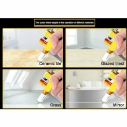 QERSTA Glaskeramik-Fliesenschneider Mit Messerrad Diamantwalze Glasschneider Schneidemaschine Öffner -Schneidwerkzeug US Store 61081613 5