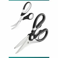 ILOVEMILAN 2 Küchenscheren – Haushaltsscheren Aus Edelstahl – Hühnerknochenschere – Multifunktionale Schere Zum Töten Von Fisch, Fleisch Und Garnelen