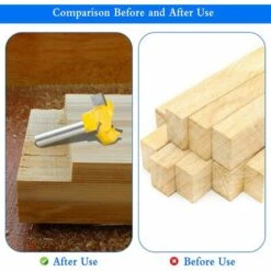 MINKUROW Schaft-Holzfräser T-förmiger Holzfräser 1/4-Zoll-Schaft-Planfräser Mit 8-mm-Schaft T-Nut-Fräser-Holzbearbeitungswerkzeug -Schneidwerkzeug US Store 64525705 5