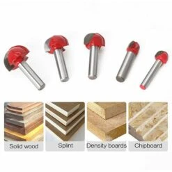 MINKUROW Stück 8 Mm Holz Rundbodenfräser, Fräser, Gravurschaftfräser, Holzfräser, Hobel, Holzbearbeitungswerkzeug -Schneidwerkzeug US Store 64527914 5