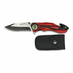 MARTINEZ ALBAINOX Albainox Tactical Assist Knife, Mango Aluminium, 8,3 Cm Klinge, Mit Clip, Nylonscheide, 18331AGR1048