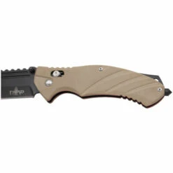 ThirdThird 11488TN, Griff G10 Camel Mit Rotem Sockel, Klinge Aus Rostfreiem Stahl 8,5 Cm, Arretierbare Steckachse, Gesamtlänge 21,5 Cm -Schneidwerkzeug US Store 64717647 5