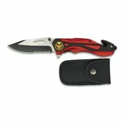 MARTINEZ ALBAINOX Albainox Tactical Assist Knife, Mango Aluminium, 8,3 Cm Klinge, Mit Clip, Nylonscheide, 18331AGR1049