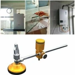 THSINDE Schwerlast-Kreisglasschneider Mit Saugnapf Mit 54 Mm Durchmesser, 1,5-12 Zoll Schneidradius, Ölzylinder, Verstellbarer Glas-Kreisschneider – Gold – Gold -Schneidwerkzeug US Store 65393062 4