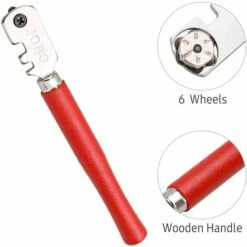 SUPERSELLER Roller 6 Rad Glasschneider Multifunktionaler Glasschneider Glasfliesen-Stiftschneider -Schneidwerkzeug US Store 65493581 4