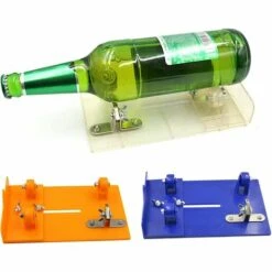READCLY Glasflaschenschneider-Kit, Professioneller Flaschenschneider, Scharf, Langlebig, Rostfrei, Zum Schneiden Von Runden, Quadratischen, Ovalen Flaschen, Verstellbarer Schnitt (Blau)