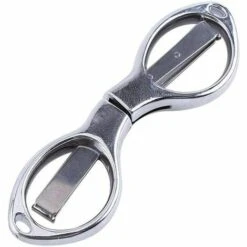 READCLY-Mini Faltbare Angelschere Aus Edelstahl, Blisterkartenpaket (Silber)