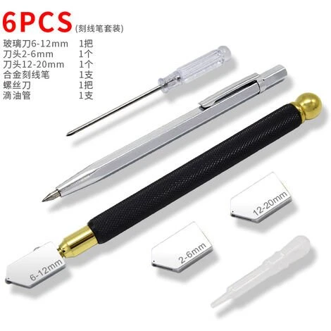 DECKON Professioneller Glasschneider, Manueller Glasschneider, Diamant-Glasschneider, Glasschneider, Glasschneider Für 2-20 Mm, Selbstölender Glasschneider, Griff Aus Wolframlegierung 2 DECKON Professioneller Glasschneider, Manueller Glasschneider, Diamant-Glasschneider, Glasschneider, Glasschneider Für 2-20 Mm, Selbstölender Glasschneider, Griff Aus Wolframlegierung – Bild 2