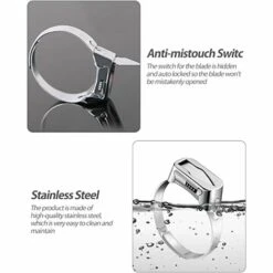 BENOBBY KIDS 2 ST?CKE Selbstverteidigungsring Mit Innovativem Design F��r Frauen M?nner Mode Titanstahl Verstellbarer Offener Ring -Schneidwerkzeug US Store 67069208 3