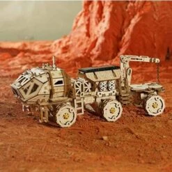 BENOBBY KIDS 3D-Holzpuzzle Mars Rover Solarprojekt Weltraumforschungsfahrzeug - Weltraumforschung Mechanisches Modellbau Wissenschaftskits Für Kinder Im Alter Von 6-8 Jahren -Schneidwerkzeug US Store 67069249 4
