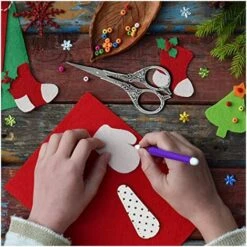 BENOBBY KIDS 11,4 Cm Silberne Stickschere Mit Lederscherenabdeckung Kleine Scharfe Schere F��r Stickereien, Kunstwerke, N?hen, Heimwerker