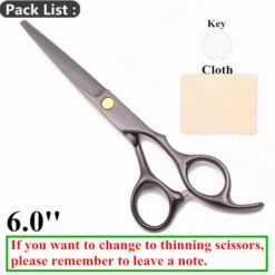 FUIENKO 5,0 5,5 6,0 6,5 7.0 ''haar Schere Professional Barber Schere 440C Japanischen Ausdünnung Schere Haar Schneiden Friseur A1029,A1005 Hei C 6.0N,CHINA