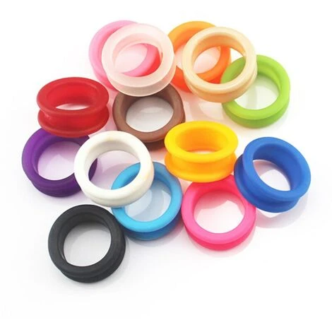 FUIENKO 10 Stücke Professionelle Matte Silica Gel Haar Schere Ring Schneiden Barber Schleife Scissor Kreis Schere Ring Friseur Schere Ringe,Black 2 FUIENKO 10 Stücke Professionelle Matte Silica Gel Haar Schere Ring Schneiden Barber Schleife Scissor Kreis Schere Ring Friseur Schere Ringe,Black – Bild 2