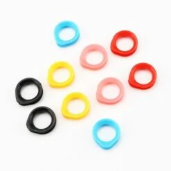 FUIENKO 10 Stücke/lot 2,5 Cm X 2cm1 Größe Silica Gel Finger Ringe Fit Jede Schere Einsätze Haar Schneiden Styling Werkzeuge Zubehör Salon Teile,10pcs Mix 9 FUIENKO 10 Stücke/lot 2,5 Cm X 2cm1 Größe Silica Gel Finger Ringe Fit Jede Schere Einsätze Haar Schneiden Styling Werkzeuge Zubehör Salon Teile,10pcs Mix -Schneidwerkzeug US Store 67130359 5