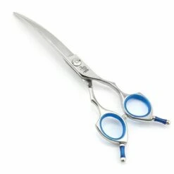 Hund Pflege Schere 6,5 Zoll Hund Gebogene Schere Rechts Hand Kurve Schere Fuienko HIGH CLASS NEUE,6.5 Blue No Box