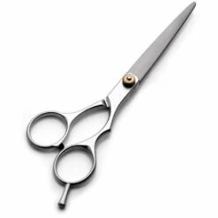 FUIENKO Split Schere 5,5 Zoll Zähne Schere 6 Zoll Flache Schere Friseur Friseur Schere Schere Mit Kunststoff Griff,6.0 Flat Cut