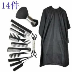FUIENKO 14 Teile/satz Friseur Schere Kit Professional Hair Schneiden Schere Schere Mit Haar Kämme Cape Haar Pinsel Für Salon Friseure,Black,Vereinigten Staaten