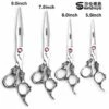 FUIENKO Sharonds 6/7/8/9 Zoll Silber Schwarz Drachen Griff Salon Friseur Schere Hohe Qualität 440c Stahl Professional Hair Schere,4PC