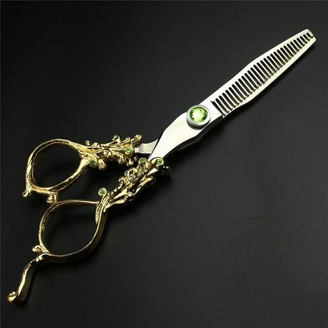 FUIENKO Vintage Haar Salon Cut 6 Zoll Professional Hair Schere Präzision Schere Haarschnitte Chunker Schere Friseur Barber Shop,6 Inch Thinning 3 FUIENKO Vintage Haar Salon Cut 6 Zoll Professional Hair Schere Präzision Schere Haarschnitte Chunker Schere Friseur Barber Shop,6 Inch Thinning – Bild 3